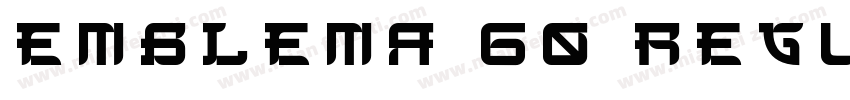 Emblema 60 Regular字体转换